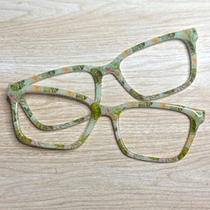 Tropical Flowers Eyeglass Topper with Magnets