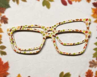 Fall Leaves Acrylic Eyeglass Topper with Magnets