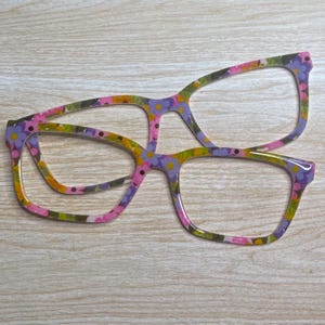 Spring Flowers Eyeglass Topper with Magnets