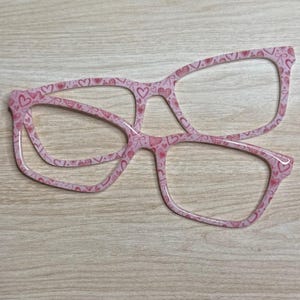 Hearts and Bows Eyeglass Topper with Magnets