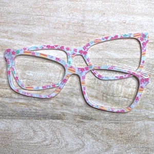 Birthday Cake & Flowers Eyeglass Topper with Magnets