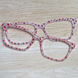 Strawberries Eyeglass Topper with Magnets