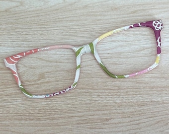 Multi Colored Spring with Silver Magnetic Eyeglass Topper