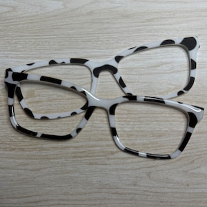 Cow Print Eyeglass Topper with Magnets