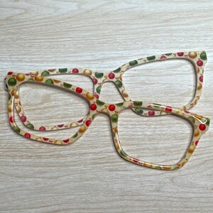 Christmas Ornaments Eyeglass Topper with Magnets