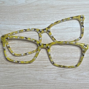 Bumble Bees Eyeglass Topper with Magnets