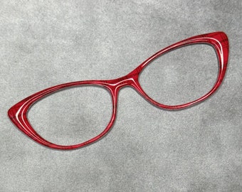 Red & Black Plaid Magnetic Eyeglass Topper