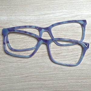 Blue Bliss Eyeglass Topper with Magnets