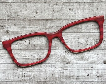 Red Plaid Magnetic Eyeglass Topper