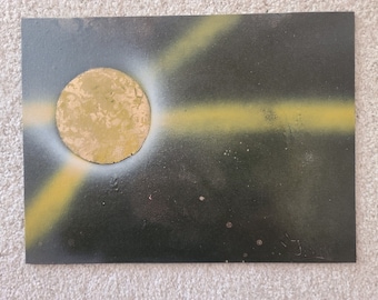 Golden Crossing - Spray Paint Art