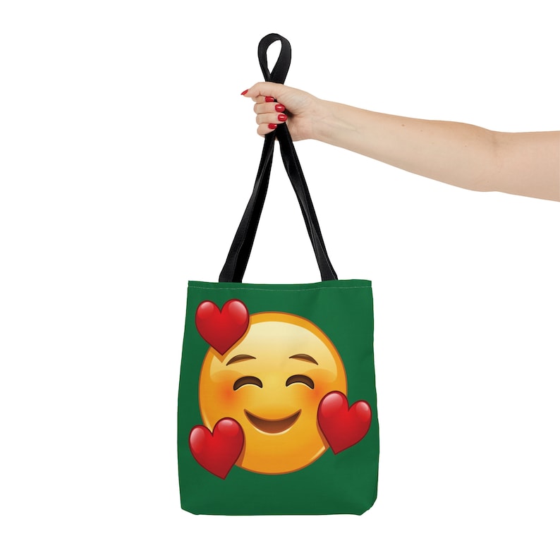 Tote Bag Smiley Face Tote Bag Heart Tote Bag Emoji Tote Bag Emoticon
