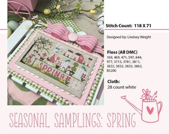 Seasonal Samplings: Spring by Primrose Cottage Stitches