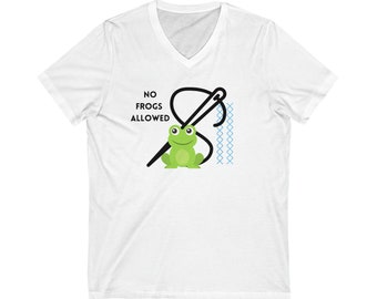 Unisex Jersey Short Sleeve V-Neck Tee