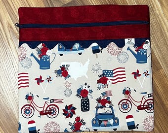 Borsa per progetti di punto croce - Tema patriottico