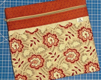 Project bag for Cross Stitch projects - French General fabric
