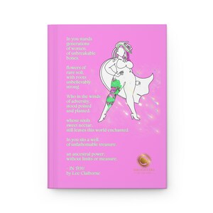 SPIRAL JOURNAL, Aka Sorority Themed & Poem Print Niedliches Blumenjournal für Sie