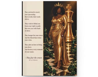 They fear the crown Notebook for a Self Confident Black Woman who Loves Herself Fiercely and Unapologetically