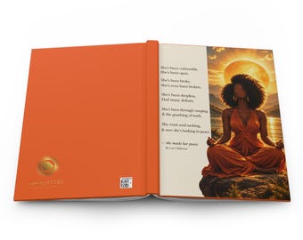She made her peace Hardcover Journal Matte (Lined)