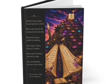 Copy of She's Not Done Writing Hardcover Journal | Inspirational Poetry Notebook