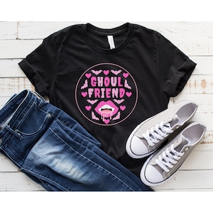 Ghoul Friend T-Shirt, Best Friend Shirt, Girlfriend T-shirt, Emo Valentines Gift, Goth Girlfriend Tee,