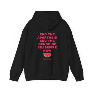 CHARITY: Peace For Palestine Hoodie-Free Palestine Hoodie, Gaza Sweatshirt, Palestine Watermelon, Human Rights Activist Hoodie