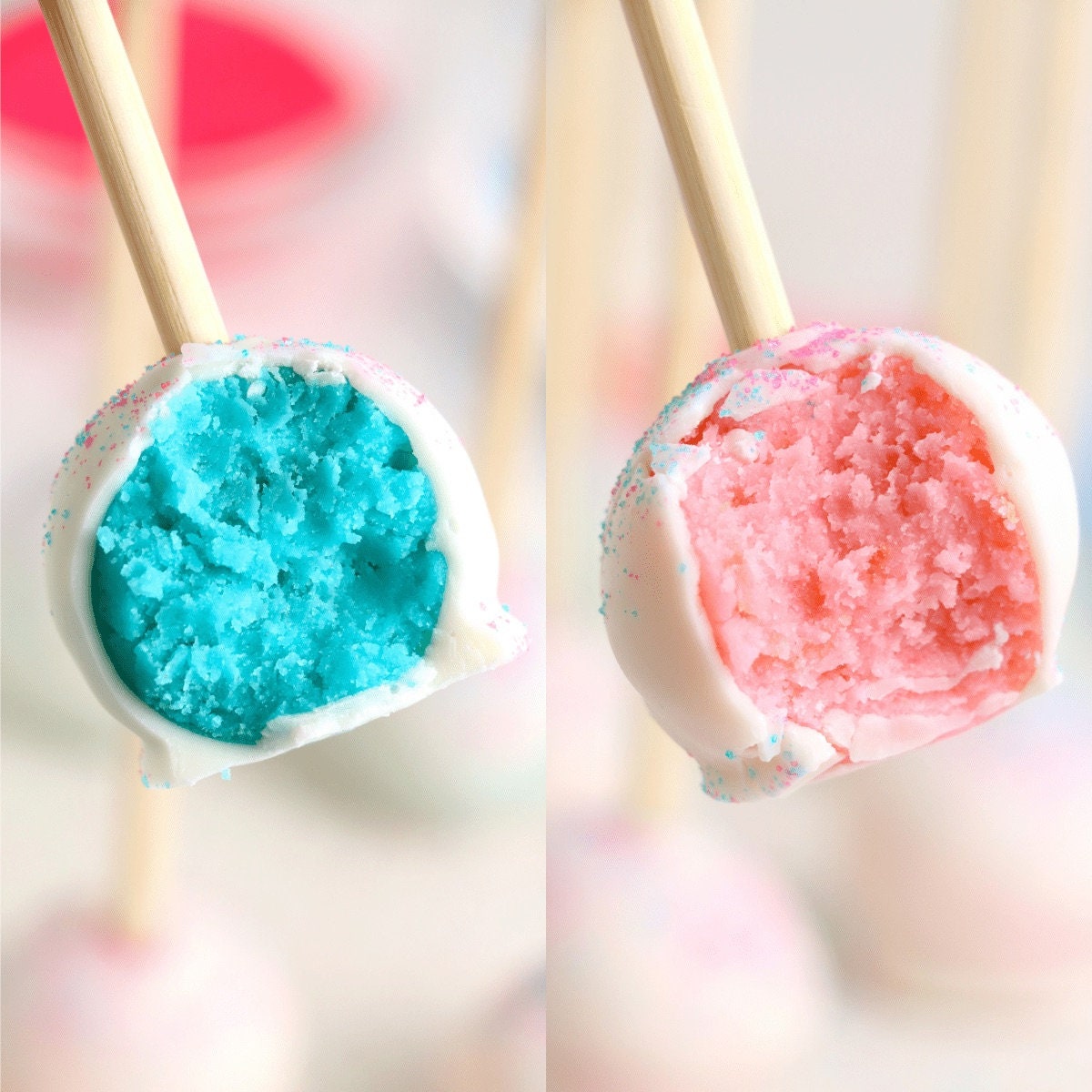 Gender Reveal Cake Pops Etsy