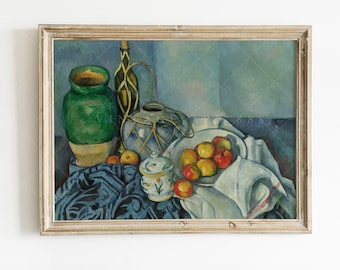 ポール・セザンヌ：リンゴのある静物画（1893-1894年） - ジクレー版画
