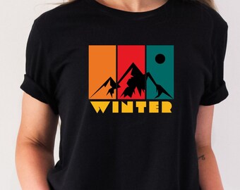 Winter Shirt, Winter Tee, Winter Fashion, Winter Design, Winter Top, Cozy Seasonal Fashion, Seasonal Shirt, Nature Shirt by ElegantPrintopia