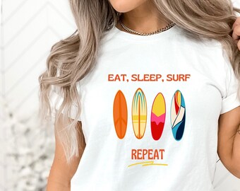 Surfing Shirt, Surfer Shirt, Surfing Lover Shirt, Ocean Surfing Shirt, Beach Shirt, Summer Shirt, Ocean Lover Shirt by ElegantPrintopia