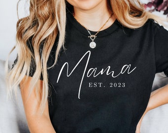 New Mom Shirt 2023, Mom Shirt, Mom Two Shirt, Mother's Day, Mother's Day Gift, Mom Tee, Gift for Mom, Happy Mother's Day by ElegantPrintopia