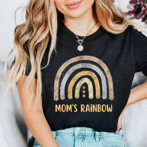 Mom&#39;s Rainbow Shirt, Mom Shirt, Mother&#39;s Day Shirt, Mother&#39;s Day Gift, Gift for Mom, Happy Mother&#39;s Day, New Mom Shirt by ElegantPrintopia