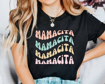 Mamacita Shirt, Mom Shirt, Mom Wavy Shirt, Mother's Day, Mother's Day Gift, Gift for Mom, Mom Birthday Gift by ElegantPrintopia