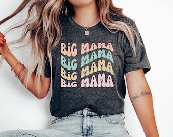 Big Mama Shirt, Cute Mom Shirt, Funny Mom Shirt, Wavy Mom Shirt, Mother's Day Gift, Gift for Mom, Mom Birthday Gift by ElegantPrintopia