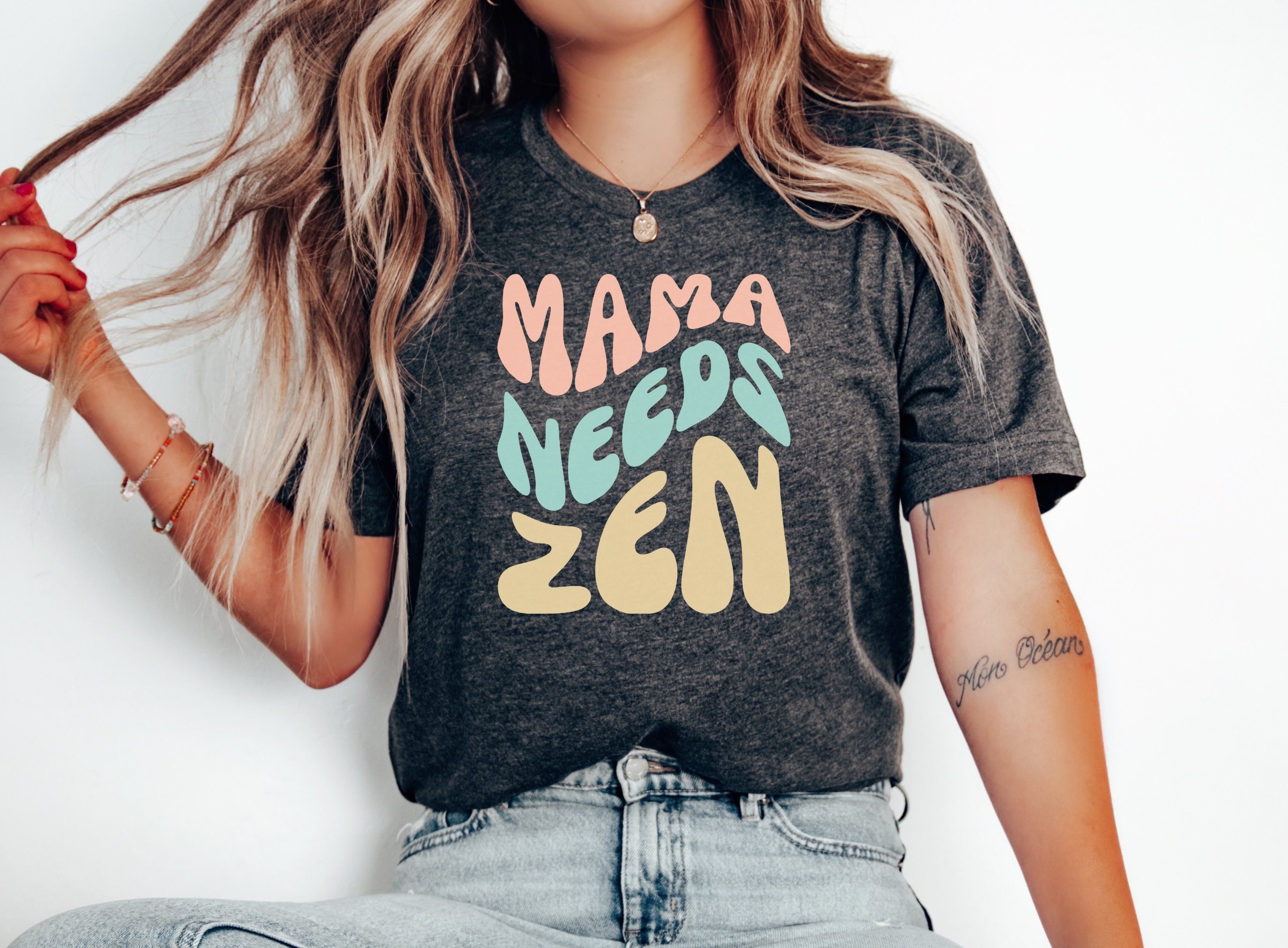ZENママ Mama Needs Zen, Zen Meditation Shirt Zen Lover Yoga Mom Gift for