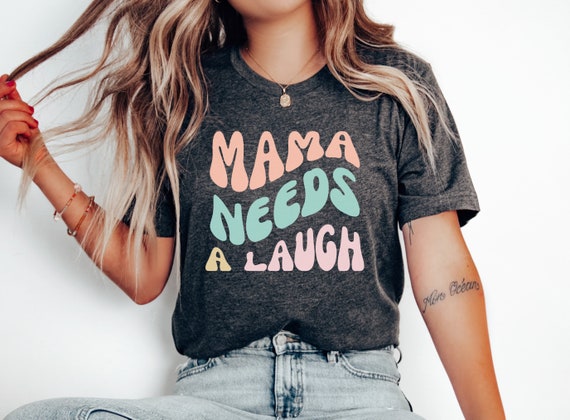 "MAMA MOMMY MOM BRUH" Women's Short Sleeve Shirt - Casual Loose Fit Crewneck Top For Mother's Day