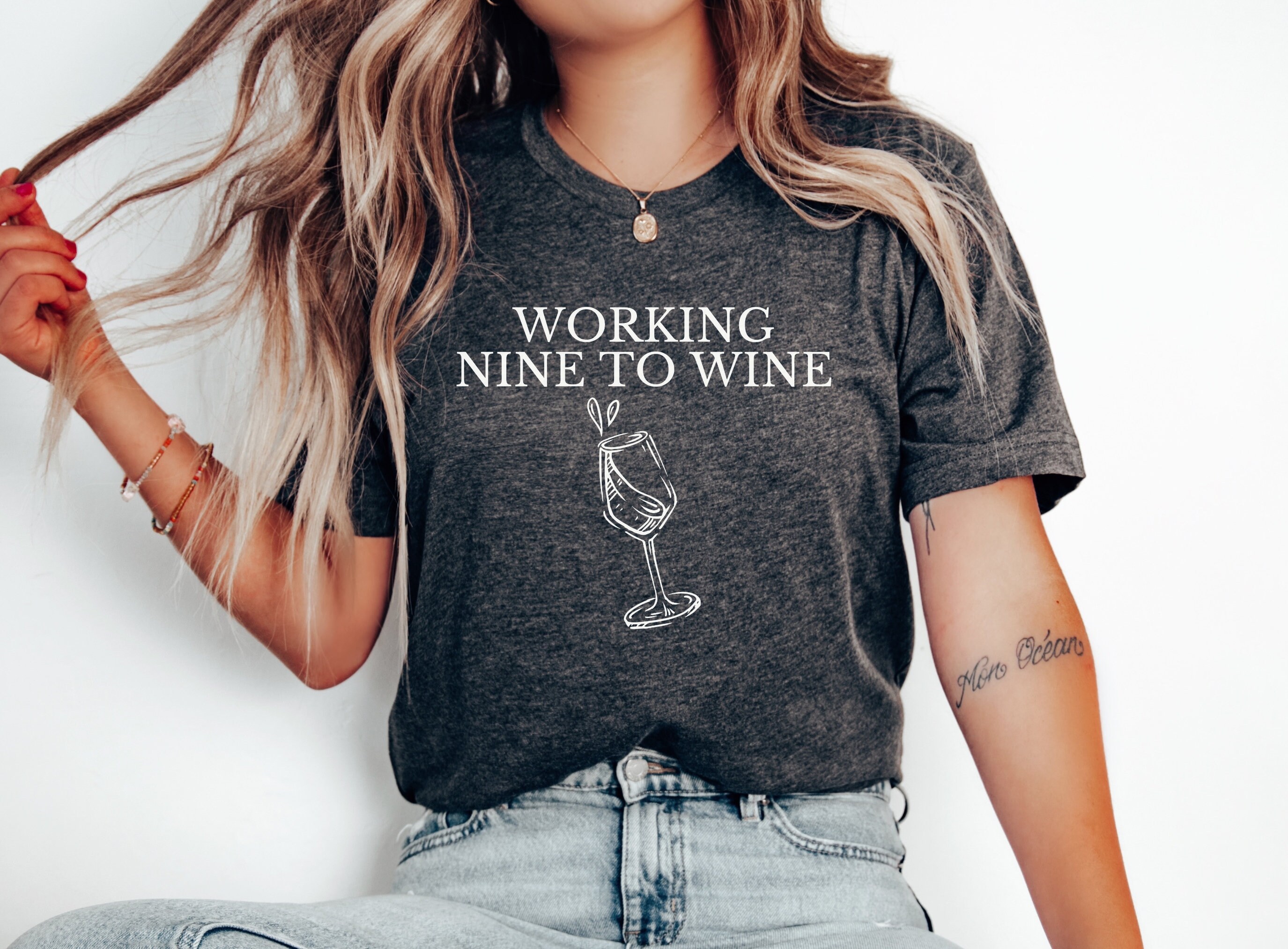 Working Nine to Wine, Cute Wine Shirt Wine Tasting Shirt Wine Shirts Wine  Lover Wine Tee Wine Lover Gift Wine Tour Shirt by Elegantprintopia - Etsy