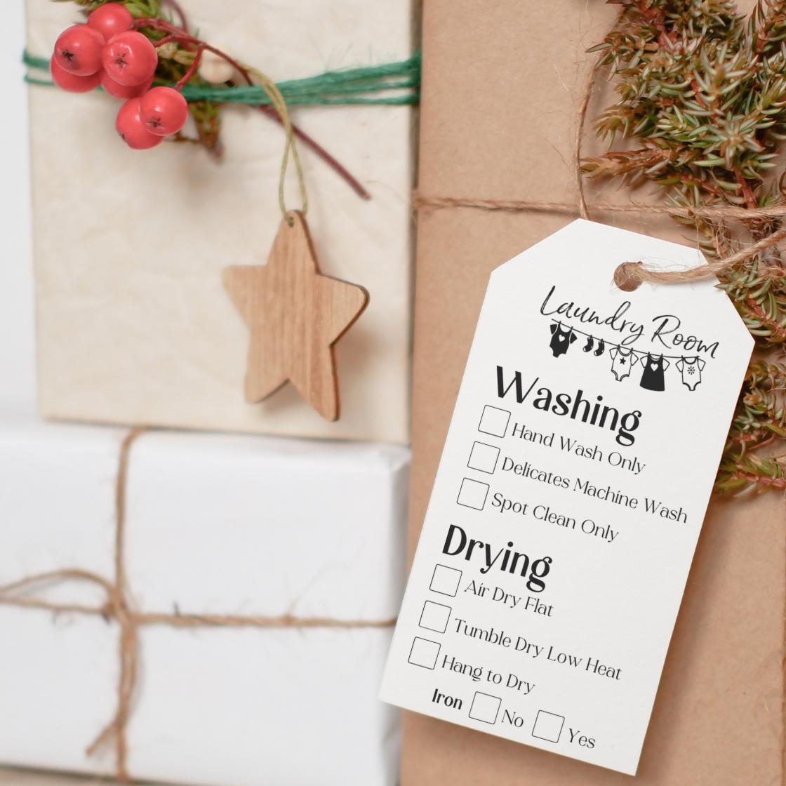 Printable Washing Instructions Care Tags Labels Handmade Crochet Knit ...