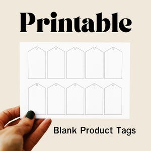 SVG Blank Product hangtags, Printable  Tags, Crochet Tags,Customizable Gift & Hang Tag Templates, PNG, JPG, T-Shirt Tags, Instant Download