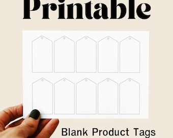 SVG Blank Product hangtags, Printable  Tags, Crochet Tags,Customizable Gift & Hang Tag Templates, PNG, JPG, T-Shirt Tags, Instant Download