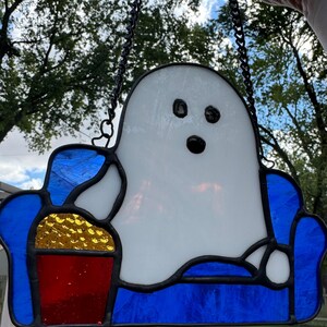 Easy Stained Glass Halloween Ghost Pattern Download - Printable PDF ...