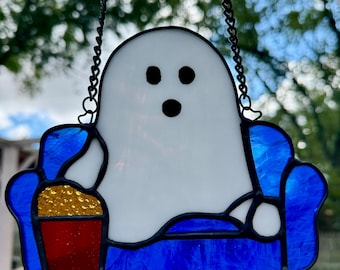 Easy Stained Glass Halloween Ghost Pattern Download - Printable PDF, SVG, and PNG files