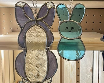 PATTERN - Easter Bunny Rabbit Digital Stained Glass Design Download - Printable Beginner-Friendly Bundle