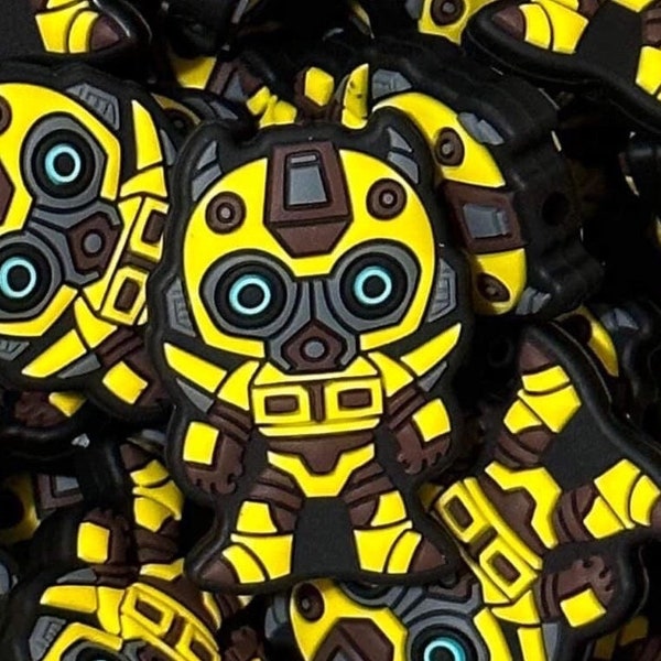 Bee Robot Focal Bead/Freshie Bead/Beadable Pen/Cookie Scribe