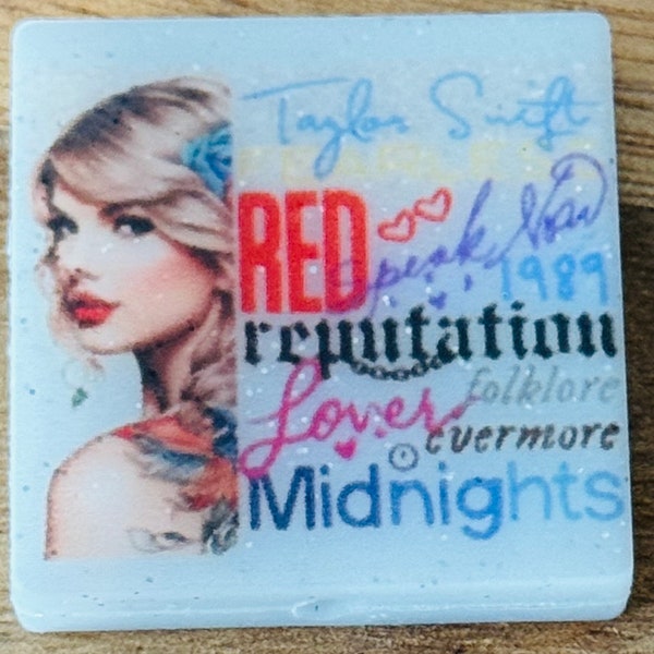 Tay Sw~ft luminous glitter( CUSTOM)Silicone Focal Bead/Freshie Bead/Beadable Pen/Cookie Scribe