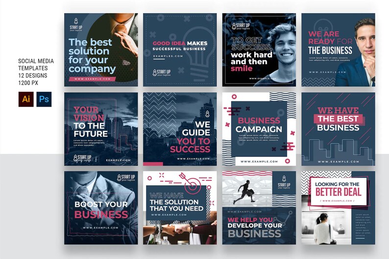 Social Media Templates Template Design Real Estate Social Etsy