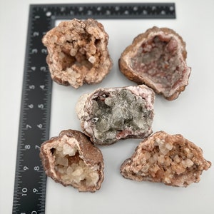 Pink Amethyst Geode Clusters from Argentina