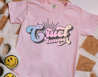 Kids Cruel Summer Comfort Colors Shirt, Youth, Tween, Eras Shirts, Lover Shirt, Lover Era, Cruel Summer Shirts, In my Era, Eras Merch