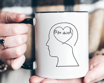 Wise Mind Mug l DBT Gift for Therapist l Acceptance Skills l DBT Mug l Mental Health Matters l Awareness l BPD