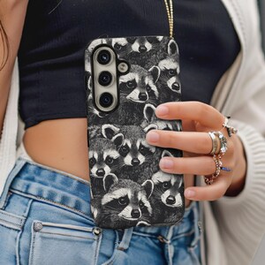 Raccoons Phone Case for iPhone 16 Pro Max Cute Feral Gift For Animal Lover Samsung Galaxy 25 Ultra Case Tough Phone Cover 15 Plus Pixel 9 24 image 3