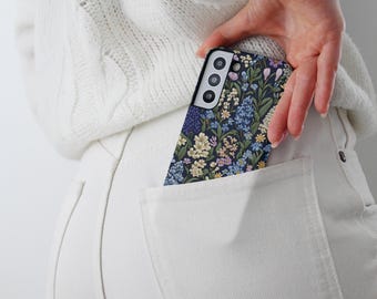 Spring Flowers Phone Case for iPhone 16 Floral Gift for Gardener Samsung Galaxy Case Tough Phone Cover 15 Pro Max plus Pixel 9 S24 Ultra